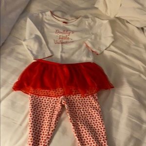 Daddy valentine set. Onsie leggings.